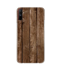 Wooden Look Mobile Back Case for Realme C3  (Design - 112)