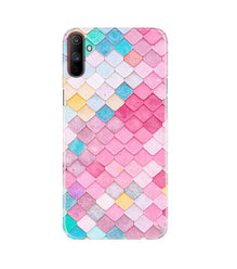 Pink Pattern Mobile Back Case for Realme C3 (Design - 215)