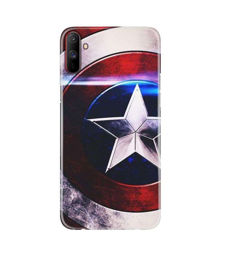Captain America Shield Case for Realme C3 (Design No. 250)