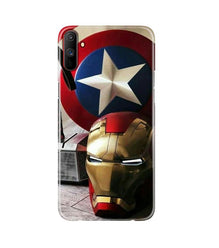 Ironman Captain America Mobile Back Case for Realme C3 (Design - 254)
