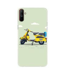 Vintage Scooter Mobile Back Case for Realme C3 (Design - 260)