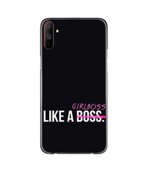 Like a Girl Boss Mobile Back Case for Realme C3 (Design - 265)