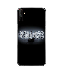 Girl Boss Black Mobile Back Case for Realme C3 (Design - 268)