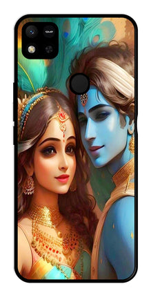 Lord Radha Krishna Metal Mobile Case for Redmi 9C
