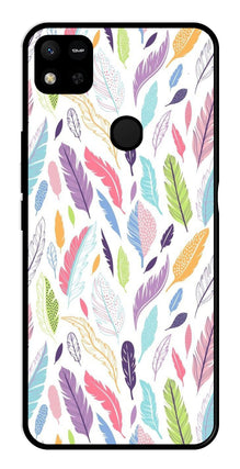Colorful Feathers Metal Mobile Case for Redmi 9C