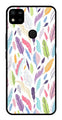 Colorful Feathers Metal Mobile Case for Redmi 10a   (Design No -06)
