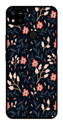 Floral Pattern Metal Mobile Case for Redmi 9C