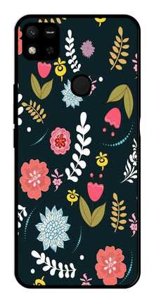 Floral Pattern2 Metal Mobile Case for Redmi 9C