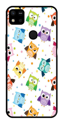 Owls Pattern Metal Mobile Case for Redmi 9C