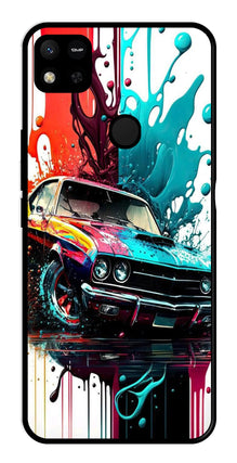 Vintage Car Metal Mobile Case for Redmi 9C