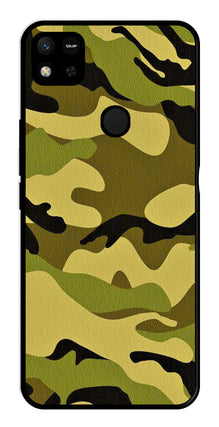 Army Pattern Metal Mobile Case for Redmi 9C