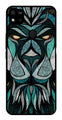 Lion Pattern Metal Mobile Case for Redmi 10a   (Design No -40)