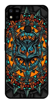Owl Pattern Metal Mobile Case for Redmi 9C