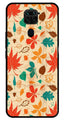 Leafs Design Metal Mobile Case for Redmi 10X   (Design No -14)