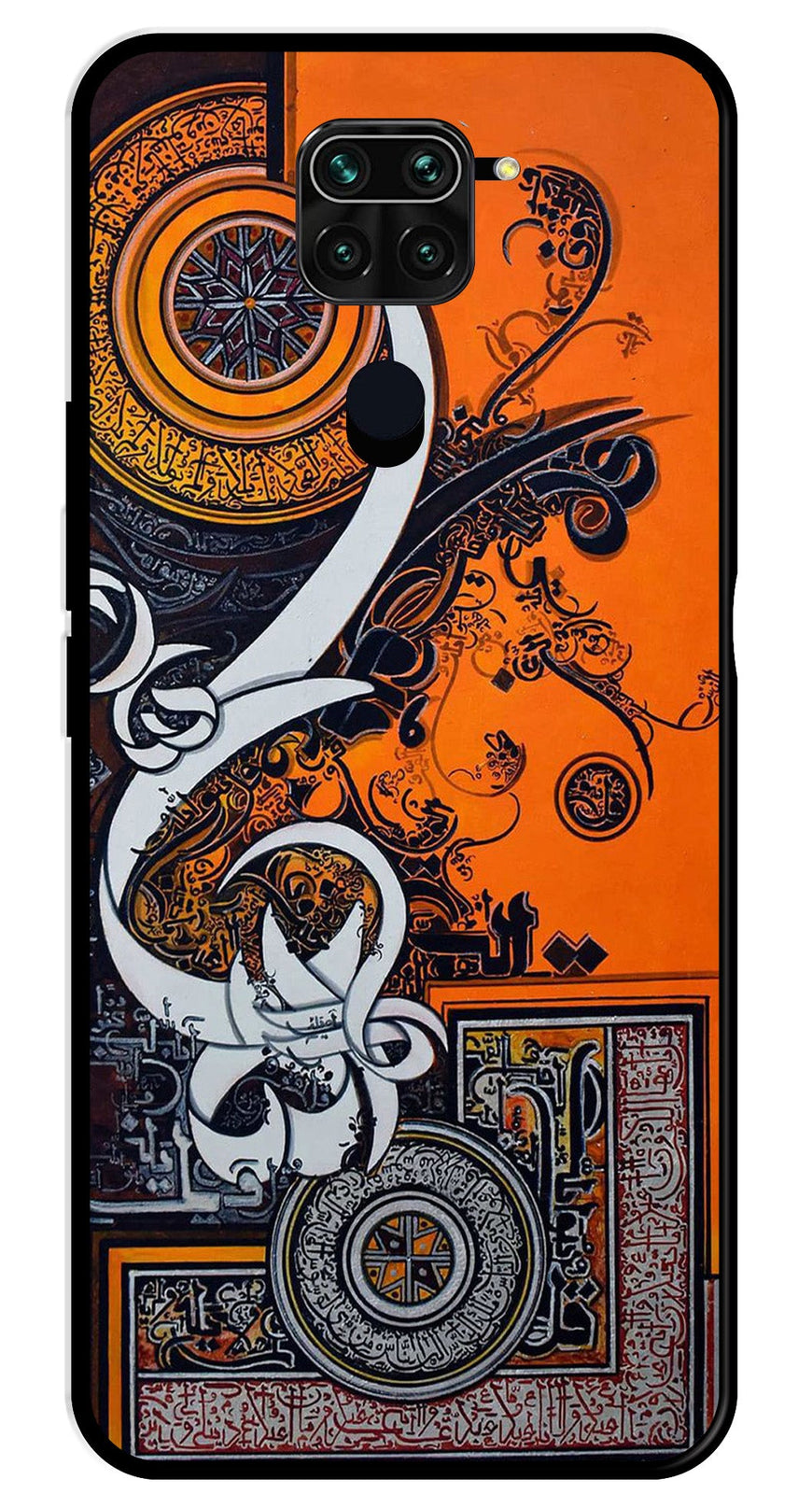 Qalander Art Metal Mobile Case for Redmi Note 9   (Design No -16)
