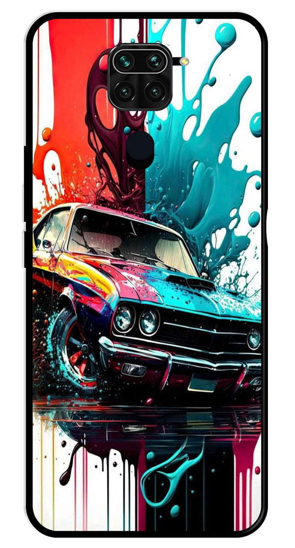 Vintage Car Metal Mobile Case for Redmi 10X   (Design No -29)