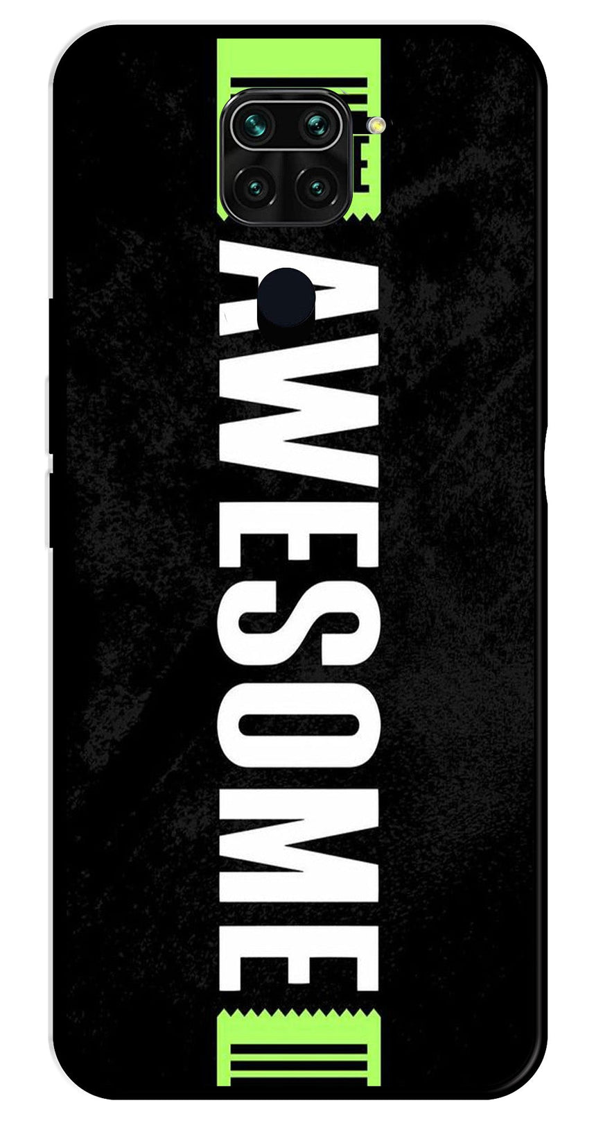 Awesome Metal Mobile Case for Redmi 10X   (Design No -33)