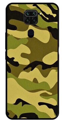 Army Pattern Metal Mobile Case for Redmi Note 9