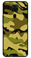 Army Pattern Metal Mobile Case for Redmi 10X   (Design No -35)