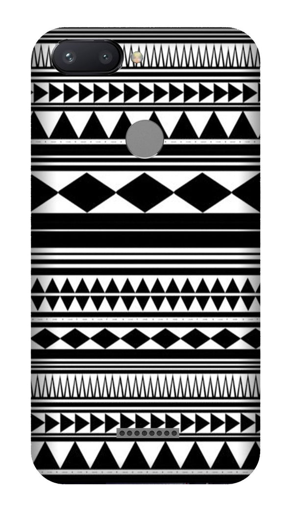 Black white Pattern Case for Redmi 6