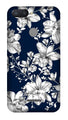 White flowers Blue Background Case for Redmi 6
