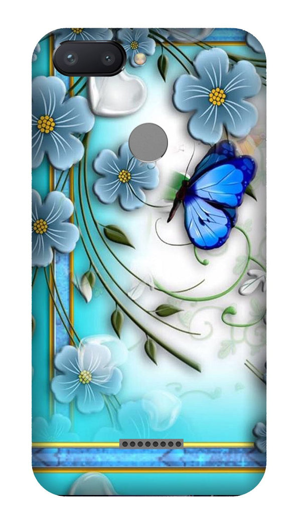 Blue Butterfly Case for Redmi 6