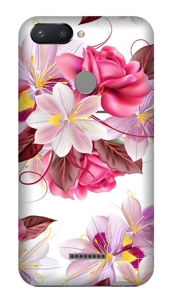 Beautiful flowers Case for Redmi 6