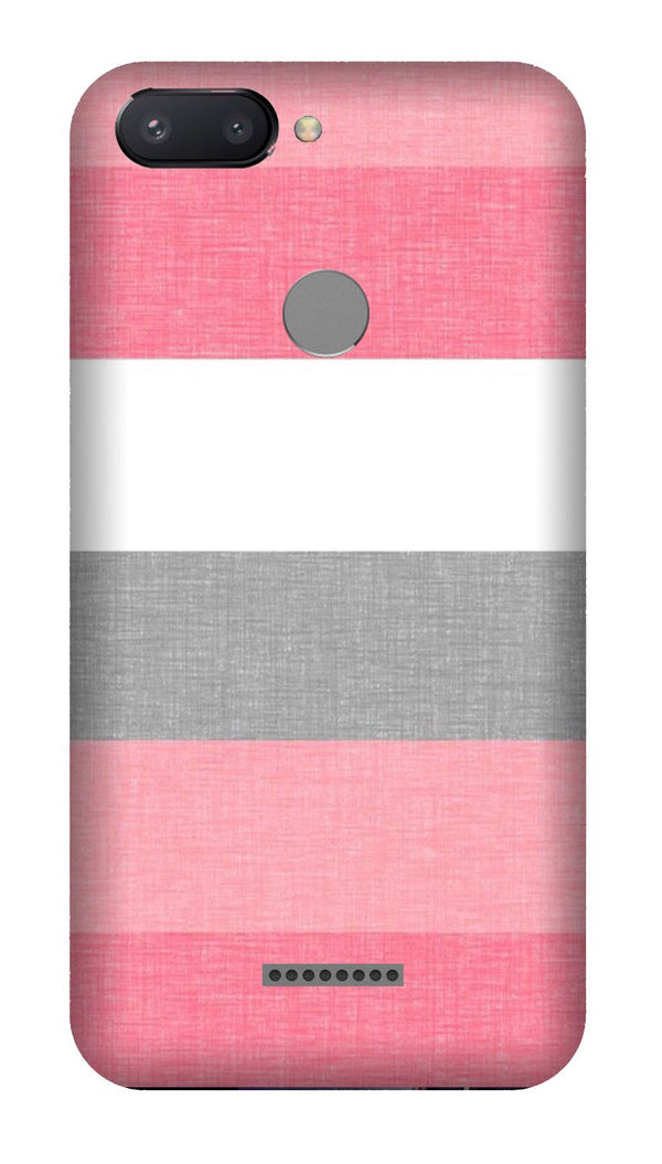 Pink white pattern Case for Redmi 6