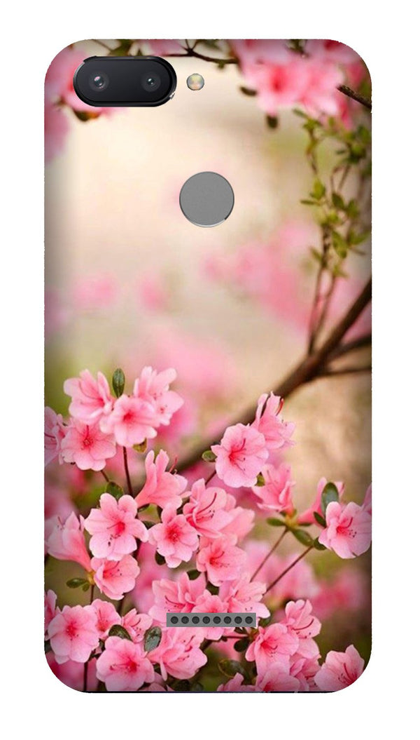 Pink flowers Case for Redmi 6