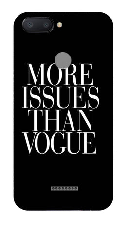 More Issues than Vague Case for Redmi 6