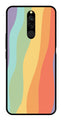 Muted Rainbow Metal Mobile Case for Redmi 8   (Design No -02)