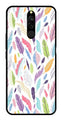 Colorful Feathers Metal Mobile Case for Redmi 8   (Design No -06)