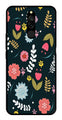 Floral Pattern2 Metal Mobile Case for Redmi 8   (Design No -12)