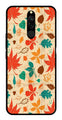 Leafs Design Metal Mobile Case for Redmi 8   (Design No -14)