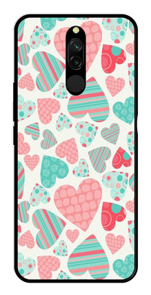 Hearts Pattern Metal Mobile Case for Redmi 8