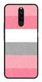 Pink Pattern Metal Mobile Case for Redmi 8   (Design No -23)