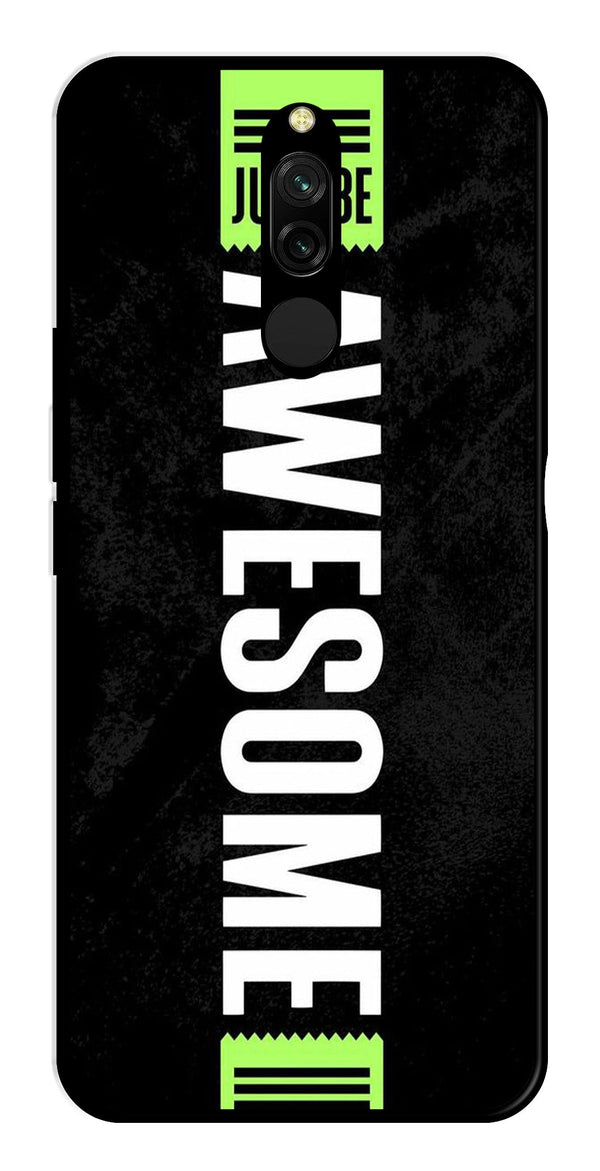 Awesome Metal Mobile Case for Redmi 8   (Design No -33)