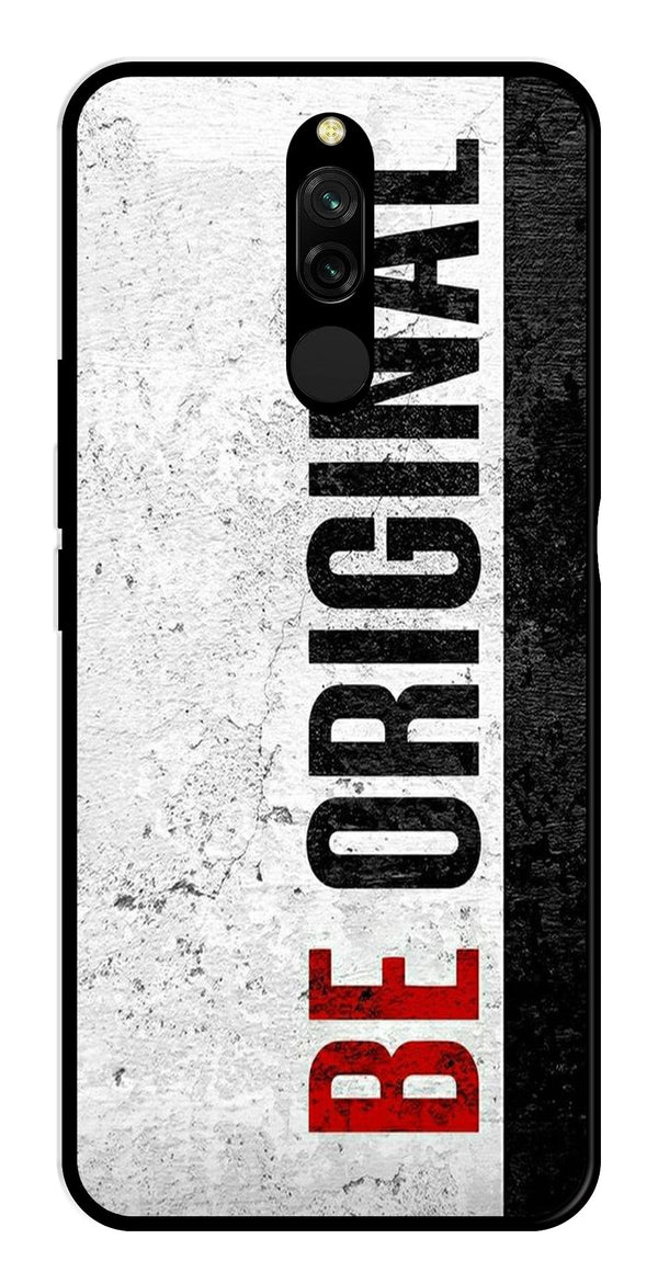 Be Original Metal Mobile Case for Redmi 8   (Design No -38)