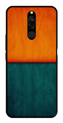Orange Green Pattern Metal Mobile Case for Redmi 8