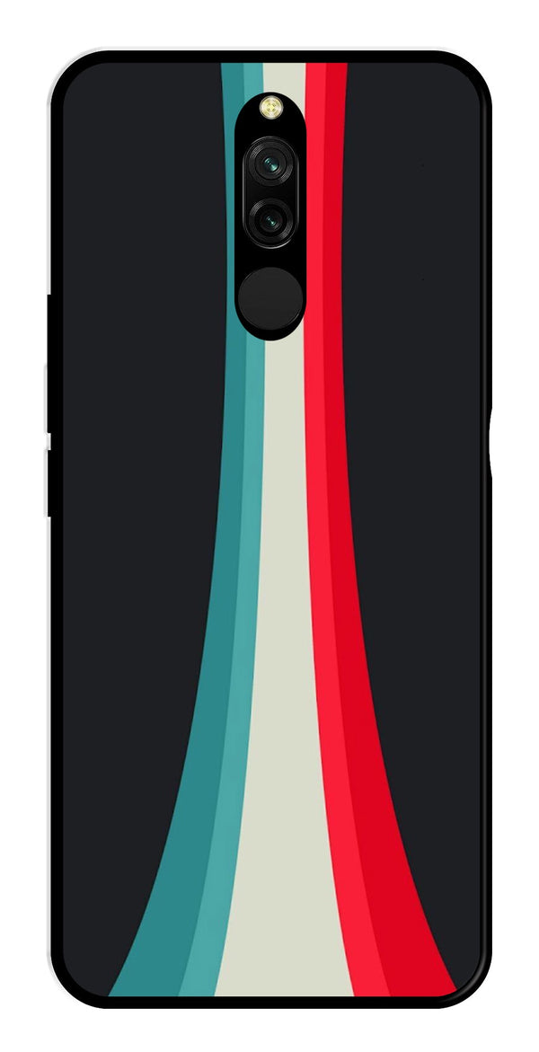 Modern Art Colorful Metal Mobile Case for Redmi 8   (Design No -48)