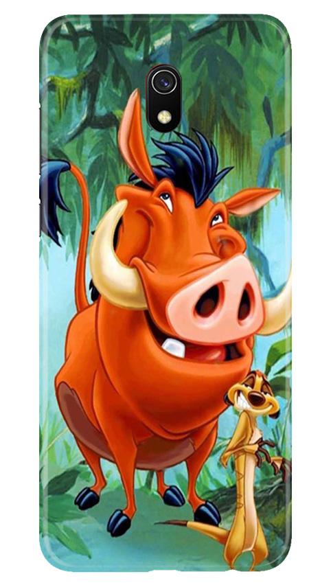 Timon and Pumbaa Mobile Back Case for Xiaomi Redmi 8A  (Design - 305)