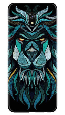 Lion Mobile Back Case for Xiaomi Redmi 8A  (Design - 314)