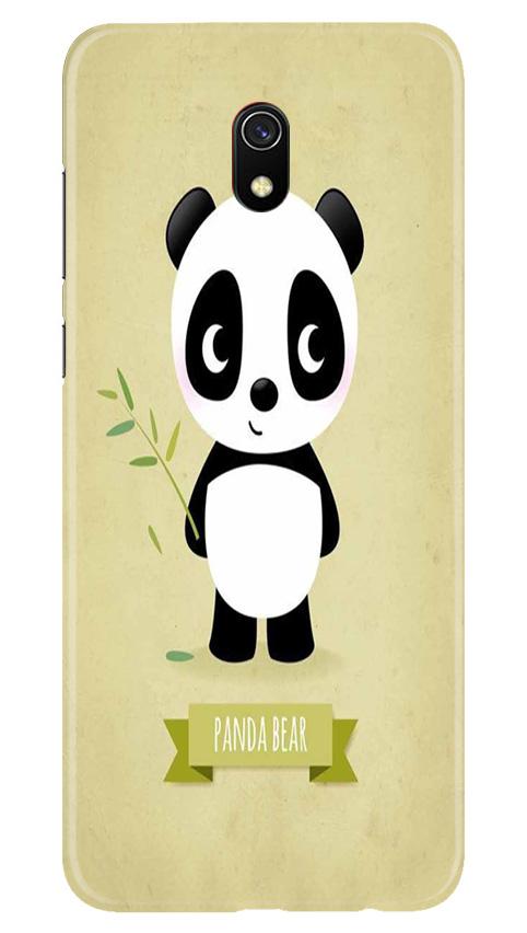 Panda Bear Mobile Back Case for Xiaomi Redmi 8A  (Design - 317)