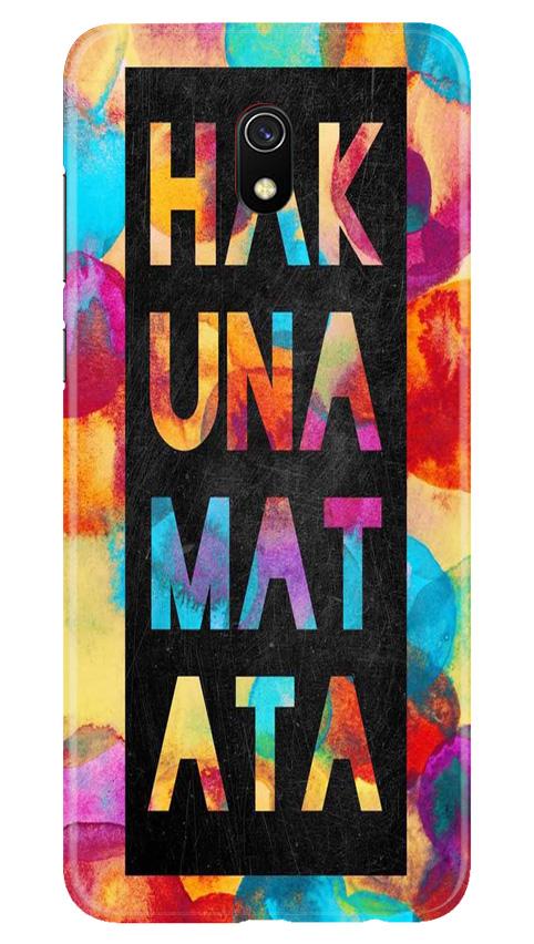 Hakuna Matata Mobile Back Case for Xiaomi Redmi 8A(Design - 323)