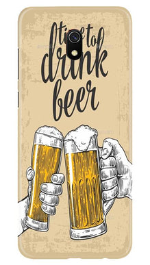 Drink Beer Mobile Back Case for Xiaomi Redmi 8A  (Design - 328)