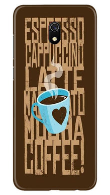 Love Coffee Mobile Back Case for Xiaomi Redmi 8A  (Design - 351)