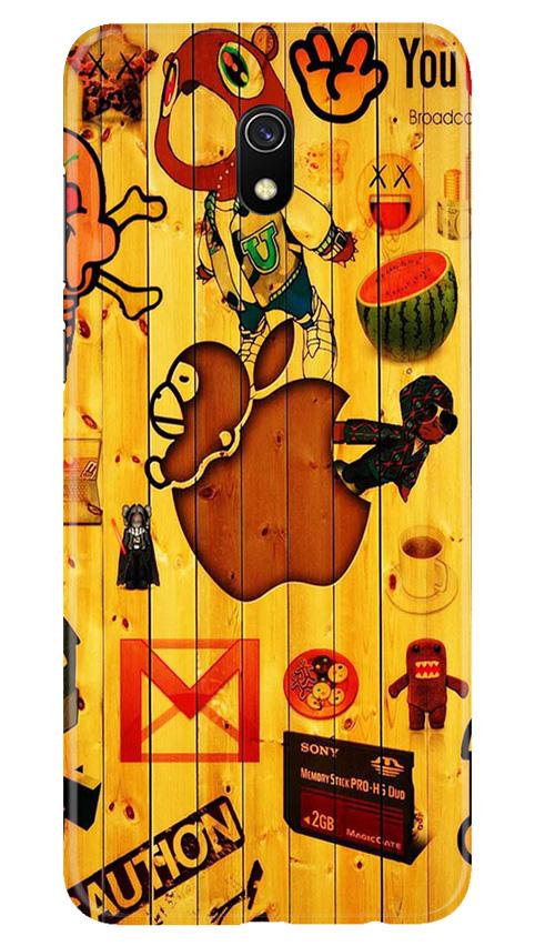 Wooden Texture Mobile Back Case for Xiaomi Redmi 8A  (Design - 367)