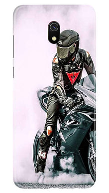 Biker Mobile Back Case for Xiaomi Redmi 8A  (Design - 383)
