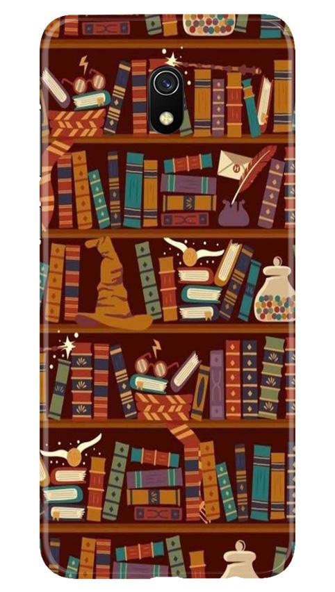 Book Shelf Mobile Back Case for Xiaomi Redmi 8A  (Design - 390)