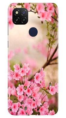 Pink flowers Mobile Back Case for Redmi 9 Activ (Design - 69)